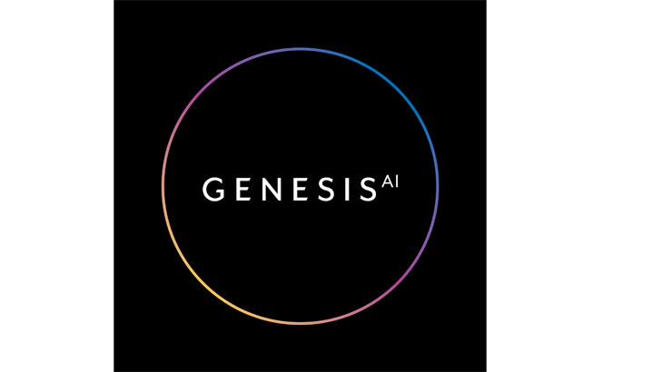 Genesis AI logo on black background